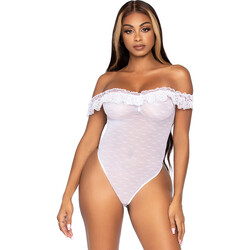 Leg Avenue Off the Shoulder Teddy UK 6 to 12